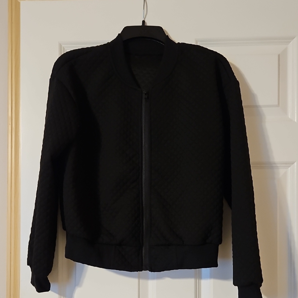 SHEIN Black Quilted Jacket